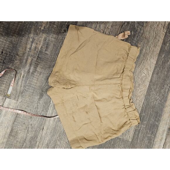 Loft khaki tan paperbag shorts stretchy Womens xs bussiness casual relaxed - Picture 4 of 5